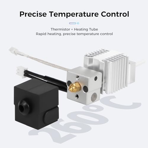 Creality Official Ender 3 V3 SE Hotend Kit, Assembled Extruder Hot End Kit 24V with Capricorn Bowden PTFE Tubing for Ender 3 V3 SE 3D Printer - Thumbnail 4