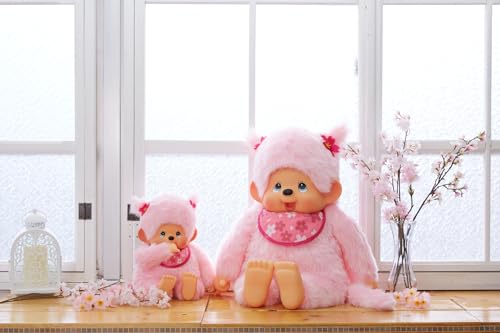 Monchhichi peluche Sakura Pinky 80 cm Bandai : objet de collection