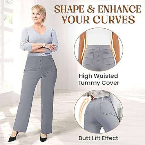 Generic Flexipants - Women'S Casual High Waist Stretch Pants, Bloomydove Flexipants- Women's Casual High Waist Stretch Pants4