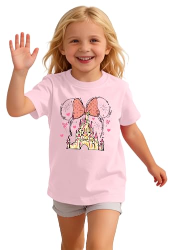 Image of Magical Shirts Women Girls Family Vacation Matching Shirt Magic Kingdom T-Shirt Mommy and Me Trip Short Sleeve Tops
