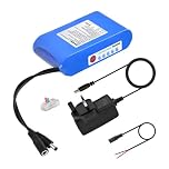 Talentcell 12V LiFePO4 Battery Pack, 3000+ Cycles Rechargeable 12.8V 6000mAh 76.8Wh Lithium Iron Phosphate Back-up Battery with DC 12V Output for LED Strip Light, CCTV Camera, Router, DIY Project