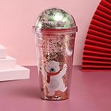 Zoom IMG-2 obesntln bicchieri glitterati con coperchi