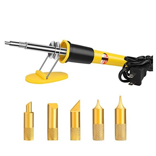 Wood Burning Tools, 5 Pcs Replaceable Points Wood Burning Kit, Wood Burning Pen for Any Hobby Enthusiast Beginners, Prefect gift as DIY Arts and Craft Supplies