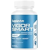 Supplevive Vigor Smart - Premium Nootropic Brain Supplement, 60 Count, for Men & Women - Focus Capsules for Concentration, Brain Booster & Memory Support - Phosphatidylserine, Bacopa (1)