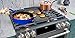 Enameled Cast Iron Skillet Deep Sauté Pan with Lid, 12 Inch, Duke Blue