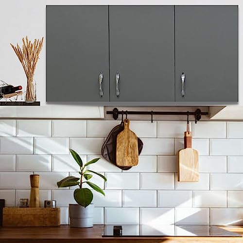 Image of SPECIALITY PANELS Door Multipurpose Storage Cabinet & Adjustable Shelf | Space Organizer | Termites Resistance | Wall Mounted for Office, Kitchen Finish (Grey & Highland Pine, Door 3)