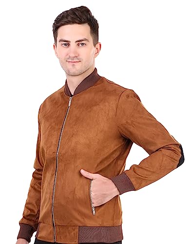 Image of Leather Retail Men's Suede Faux Leather Jacket