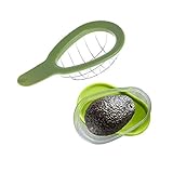  3 Piezas Cortador de Aguacate Contenedor 3 en 1 Profesional Cortador de Aguacate Cuchillo
