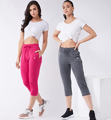 Image of Modeve Women Solid Cotton Blend Capri for summer|| Summer Wear