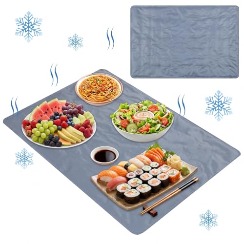 Reallnaive Gray Extra Large Reusable Freezable Ice Mat for