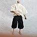 1/12 Scale Figure Clothes Male Clothes Men's T-Shirt Pants Trousers Clothing for 6inch Male Action Figure Body Doll (A)