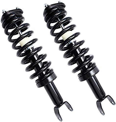 Image of Detroit Axle - 4WD 5-Lug Struts Shocks Kit for 2006 2007 2008 Dodge Ram 1500 2 Front Struts & Coil Spring Assembly 2 Rear Shock Absorbers Assembly 2 Front Sway Bar Links Replacement Suspension