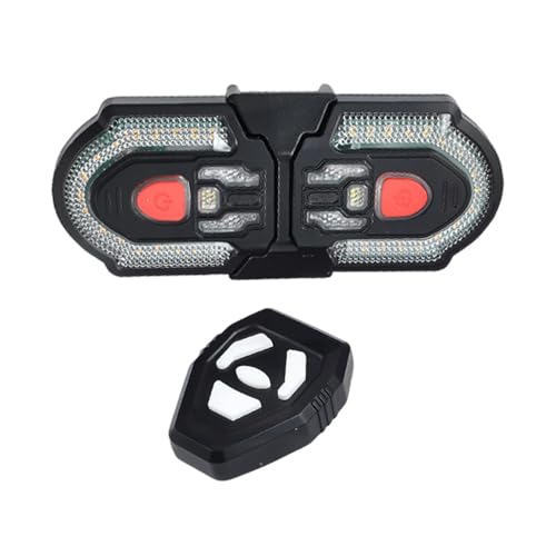 Luz trasera para bicicleta, luz trasera con control remoto inalámbrico, luz trasera de advertencia para ciclismo, para viajes de , todo tipo de clima, conducción por carretera, viajes