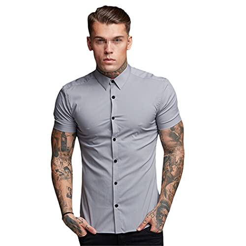 Chemise d'été homme col officier pour vos terrasses et soirées