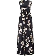 GRACE KARIN Women Strapless Casual Loose Ruched Long Maxi Dress with Pockets