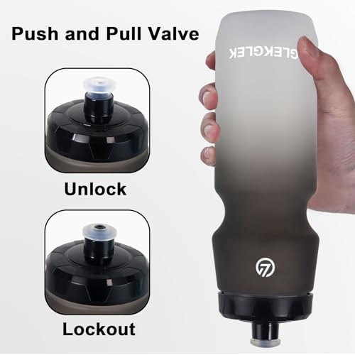 Image of Sports Water Bottle 750ml BPA Free, Leak Proof Bike Water Bottle for Exercise, Cycling Outdoor Activities (Black White Gradient)
