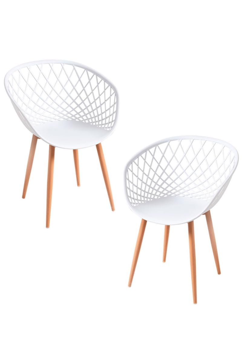 Regalos Miguel - Packs Sillas Comedor - Pack 2 Sillas Vera - Blanco