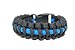 Thin Blue Line Law Enforcement Support Paracord Survival Bracelet (8 Inches)