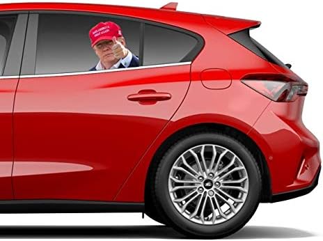 aahs!! Engraving Aahs Donald Trump Decals Car Stickers Funny Window Peel Off Political (Trump Red Hat)