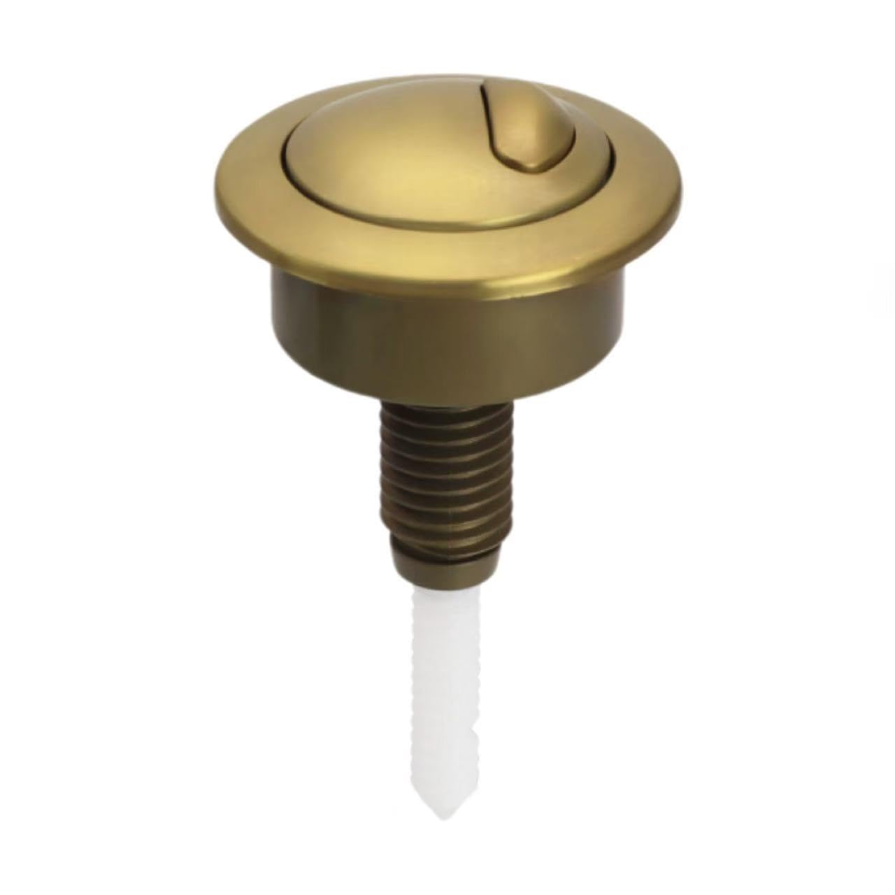 1Pcs Toilet Push Button Dual Flush,Toilet Push Button Flush Replacement,Toilet Flush Button,Cistern Flush Replacement for Standard Cistern Holes 38-42mm (Toilet Push Button Dual Flush, Golden)