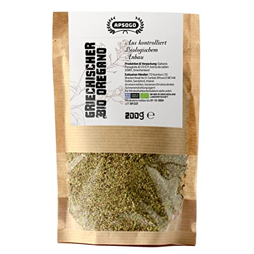 Apsogo Oregano - Getrockneter Bio Oregano aus Griechenland - Premium Qualität & ausgezeichneter...