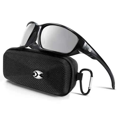 Image of suoso Sports Polarized Sunglasses for Men: Womens UV400 Protection Sun Glasses Wrap Around Goggles for Fishing Driving TR90