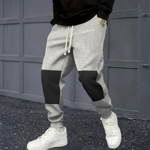 Men's Jogging Sweatpants Cotton Drawstring Loose Fit Joggers Pants Athletic with Pockets, S-3XL2