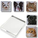 18 Stück Set zum Magnete Basteln & Selbst Gestalten – Klare 5x5 cm Fotomagnete Kühlschrankmagnete aus Acryl mit Kleberücken & Ferrit Magneten für DIY Deko (Küche, Büro, Schule)