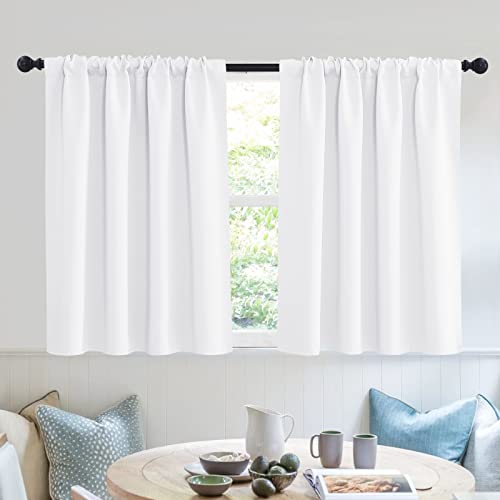 RYB HOME Short Curtains for Small Window, Sunmmer Heat Light