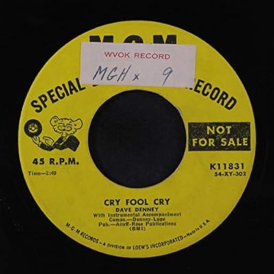 cry fool cry 45 rpm single