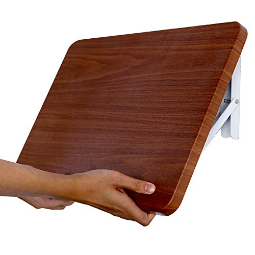 Table murale pliable marron pour rompre le manque d'espace - 2