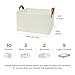 GRANNY SAYS Storage Baskets for Shelves, Closet Organizer Bins, Clothes Storage Bins with Metal Frame, Large Baskets for Organizing and Storage, Collapsible, Ivory, 2-Pack