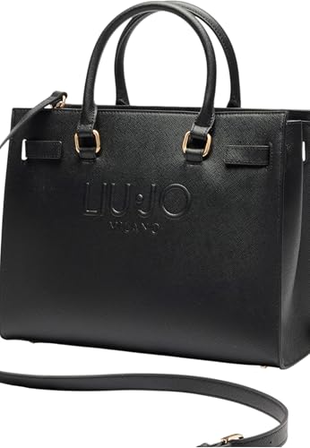 Liu Jo Borsa A Mano Halona, Similpelle Nera, 32 X 26,5 X 15,5 Cm, Con Tracolla Regolabile - 4