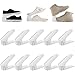 LOECOHO 10-Set Schuhstapler, 6.5cm/10cm/15cm Schuhregal, PP-Material Schuhorganizer, Verstellbares Platzsparendes, Doppellagiges Schuhstapl, rutschfest (Weiß, 10)