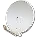 Produktbild PremiumX DELUXE100 Satellitenschüssel 100cm SAT Schüssel aus Aluminium in Hellgrau Offset Satelliten-Antenne FullHD 4K UltraHD