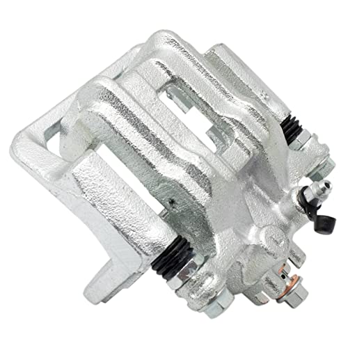Image of TRQ Rear Driver and Passenger Side Brake Caliper Set Caliper Brackets Hardware Compatible with 91-95 Acura Legend 96-98 Acura RL 95-98 Honda Odyssey 96-99 Isuzu Oasis