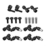 Yuanpgky Reptilien-Nebeldüsen Ersatz-Kit mit 360-Grad-Drehung für Terrarien und Gärten, inklusive L-Form und T-Form-Anschlüssen für DIY-Nebelsystem