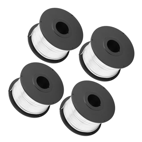 4 Rollos de Alambre de Amarre, 110m de Alambre de Acero 0.8mm, Alambre para Pistola de Amarre, para Enlazadora Automática miniatura 5