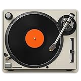 Smooffly Gaming Mouse Pad Custom,Retro Vintage Vinyl Record Mouse Pad Custom Retro Nautical Anchor Personalized Design Non-Slip Rubber Mousepad