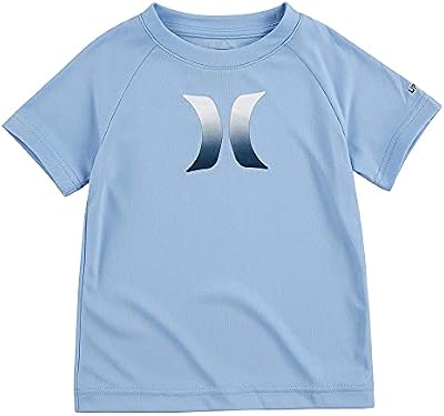 Hurley boys Rash Guard Shirt, Blue/Icon, Large US