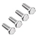 uxcell M6x20mm Hex Bolts 304 Stainless Steel Hexagon Left Hand Screw Bolt 4pcs