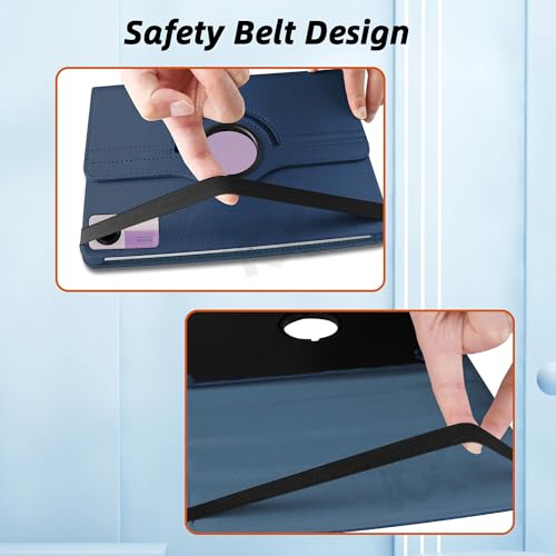 Image of TGK Rotating Cover for Redmi Pad SE 11 inch 360 Degree Leather Flip Case (Dark Blue)