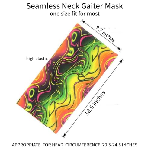 Image of Neck Gaiter Masks Tube Scarf,Seamless Bandanas Buffs Gators,Ourdoor Face Mask Face Covering Multi Headwear