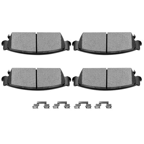 Image of Rear Brake Pads,ECCPP Ceramic Brake Pads Kits Set For Chevy For Silverado | 4pcs Rear Ceramic Brake Pads For Cadillac For Escalade ESV EXT,For Chevy For Suburban,For GMC For Sierra For Yukon D1194-8312