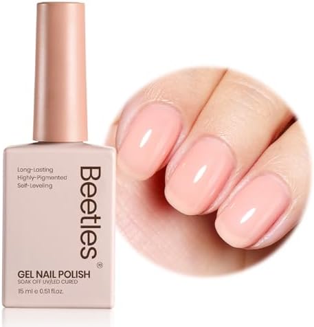 modelones Gel Nail Polish Set 2 Pcs 15ml French — side view showing full product dimensions