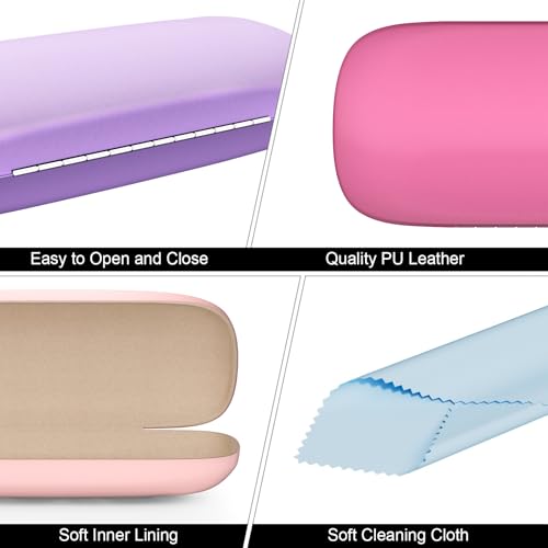 Image of Eyeglasses Case, Hard Shell Protective Case for Glasses, Unisex for Women Men