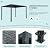 LVUYOYO Outdoor Louvered Pergola 10' x 13', Aluminum Patio Pergola with Adjustable Roof, Sun Shade Shelter Metal Gazebo for Backyard, Garden, Deck(Black)