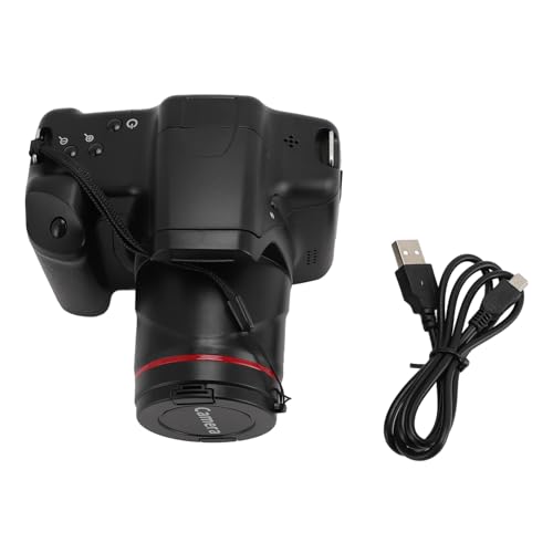 ASHATA Fotocamera Digitale 1080P 16MP per Fotografia e Video, Fotocamera per Vlogging per YouTube Fotocamera con Schermo Ribaltabile a 180° Fotocamera Compatta con Zoom 16X, Schermo da