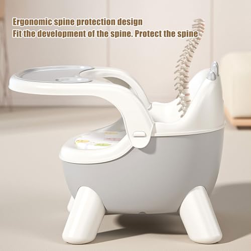 Chaise repas bébé ergonomique avec double plateau pour crèche