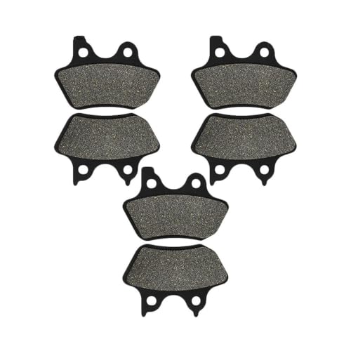 Plaquettes de frein avant arrière pour moto Harley Davidson FLHR FLHT FLTR FLHX 3 paires